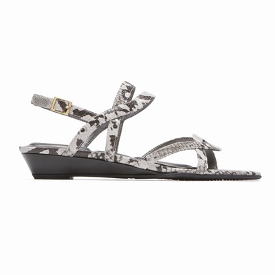Rockport Total Motion Zandra Slingback Sandalen Damen Schwarz / Weiß BMN-120486